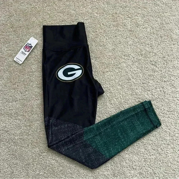 NFL Team Apparel Sleepwear Green Bay Packers Leggings Yoga Pants Women’s Size M - Picture 1 of 14